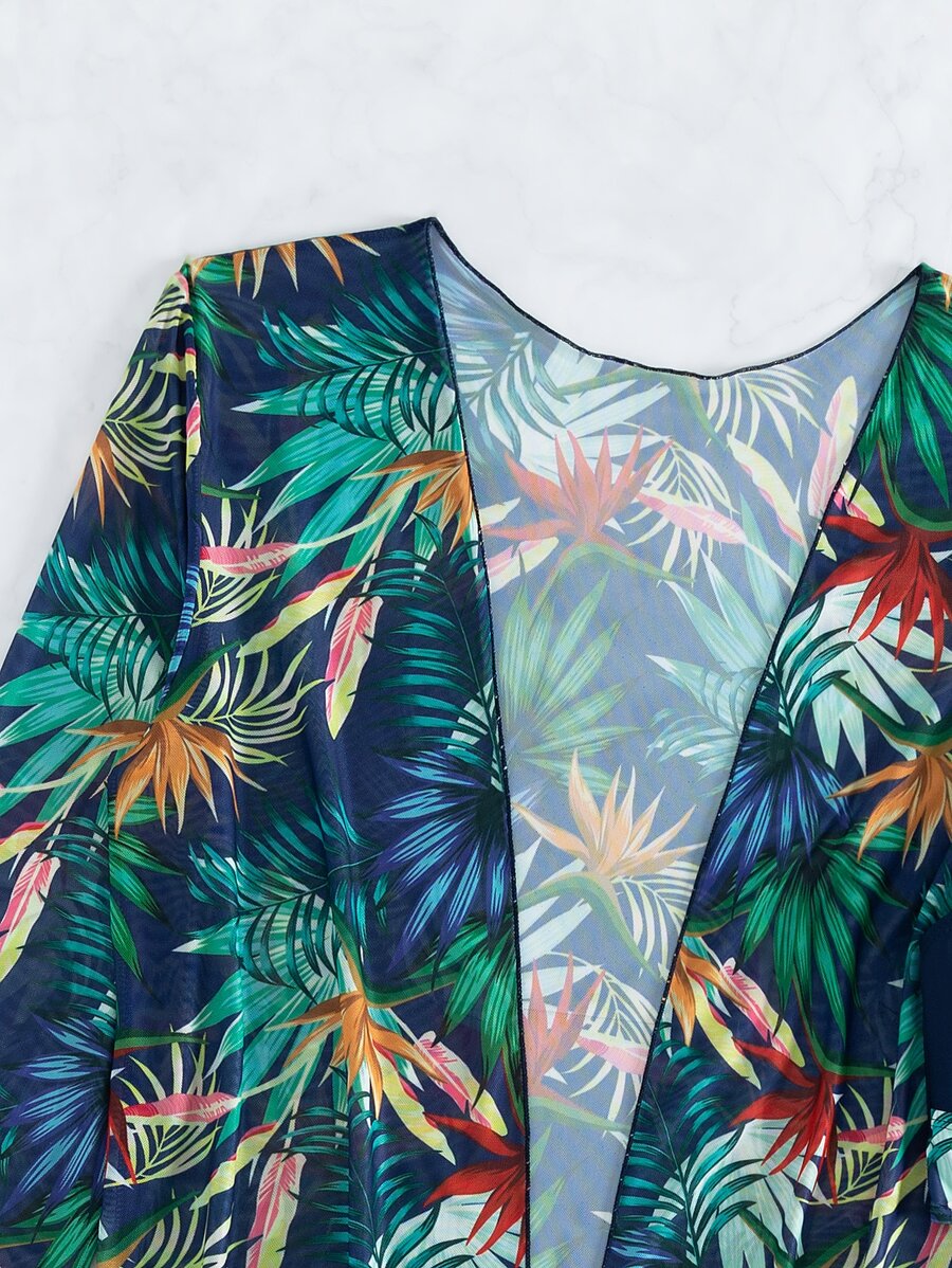 Conjunto Praia 3 Peças UV Tropical Azul