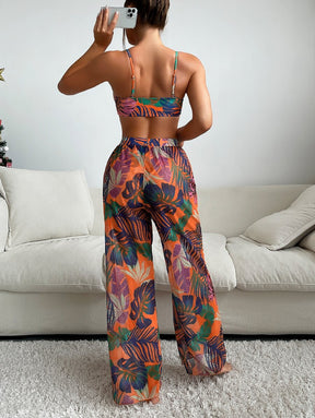 Conjunto Praia Sofisticado com Biquíni e Calça