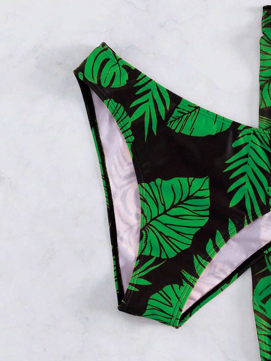 Conjunto Praia Tropical com Pareô de Franjas
