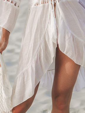 Saída de Praia Longa com Detalhes Vazados