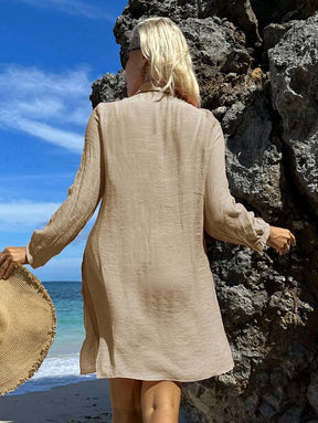 Saída de Praia Camisa com botão