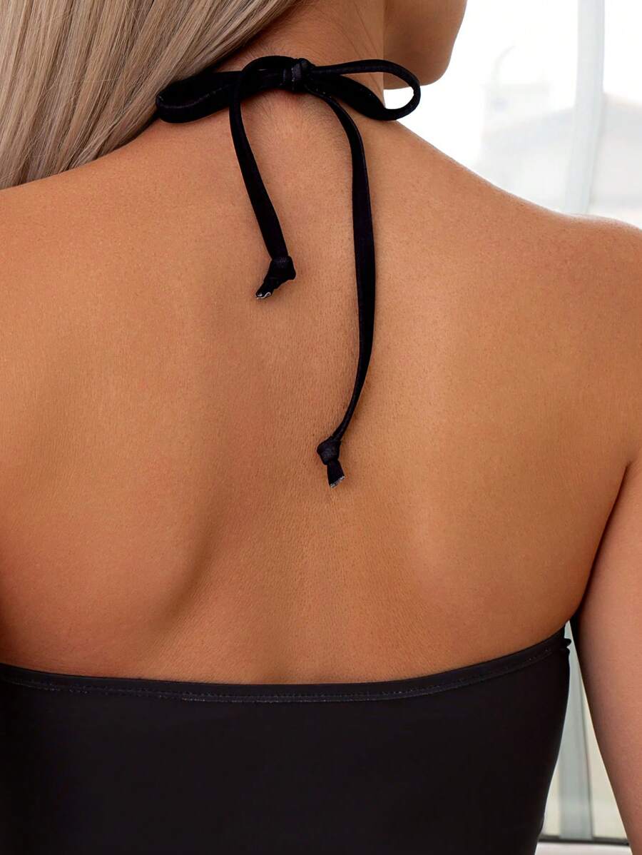 Conjunto Praia Coco Black com Proteção Solar