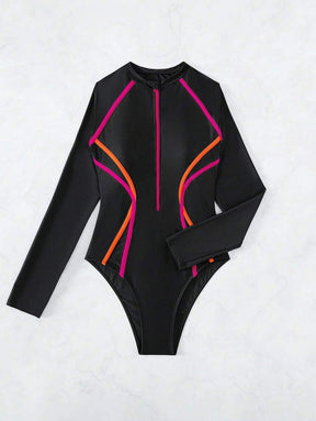 Maiô Manga Longa com Zíper