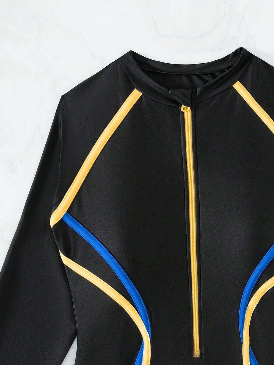 Maiô Manga Longa com Zíper