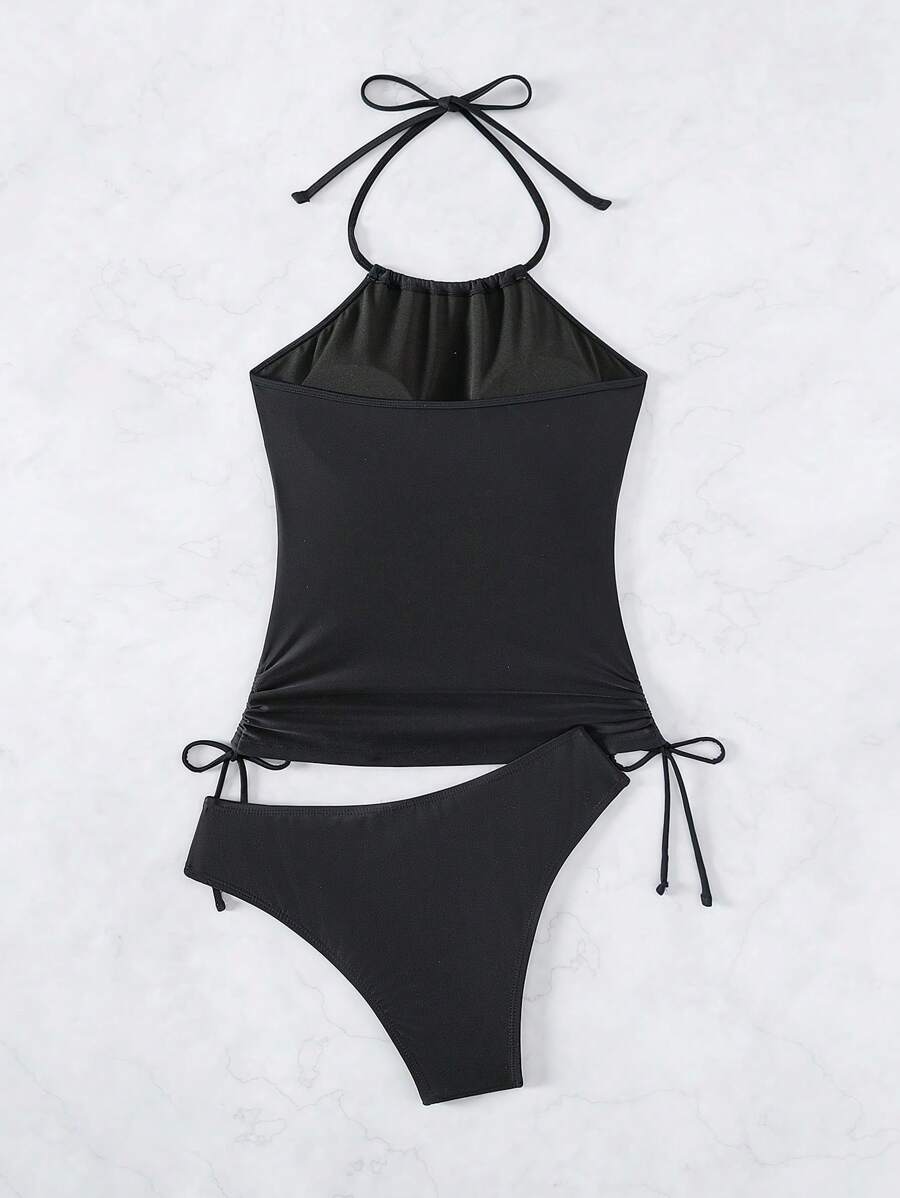 Conjunto Praia Coco Black com Proteção Solar