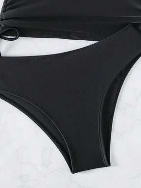 Conjunto Praia Coco Black com Proteção Solar