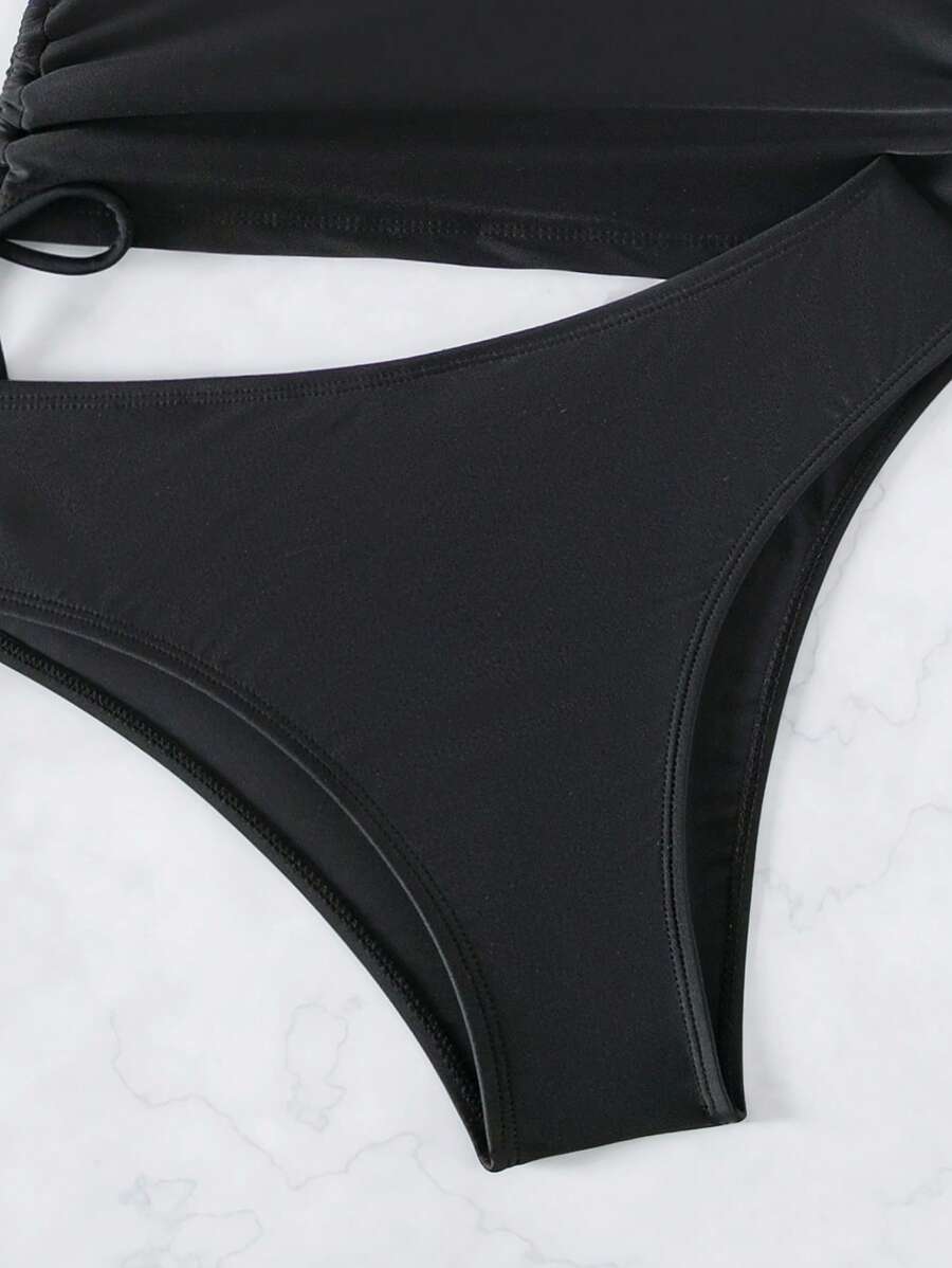 Conjunto Praia Coco Black com Proteção Solar