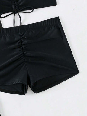 Conjunto Praia Estampado Psicodélico 3 Peças