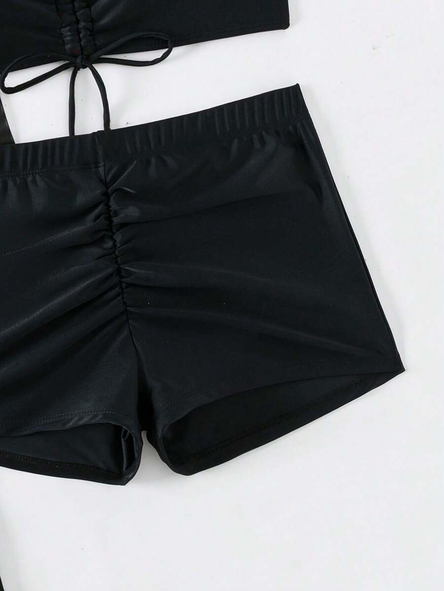 Conjunto Praia Estampado Psicodélico 3 Peças