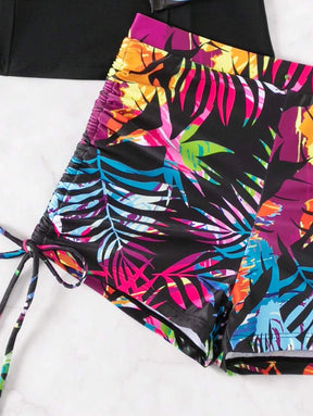 Conjunto Surfwear Floral Manga Longa