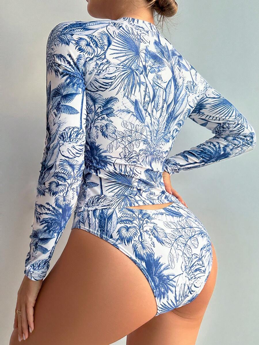 Conjunto UV Feminino Manga Longa Estampado