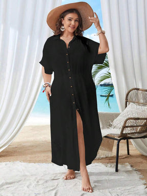 Saída de Praia Longa Quimono Plus Size