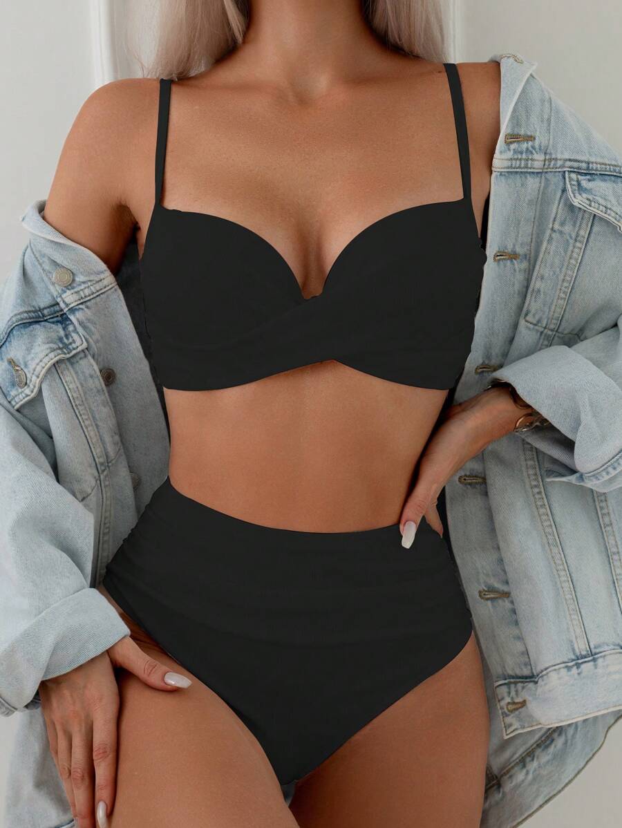 Biquíni Cintura Alta Glamour