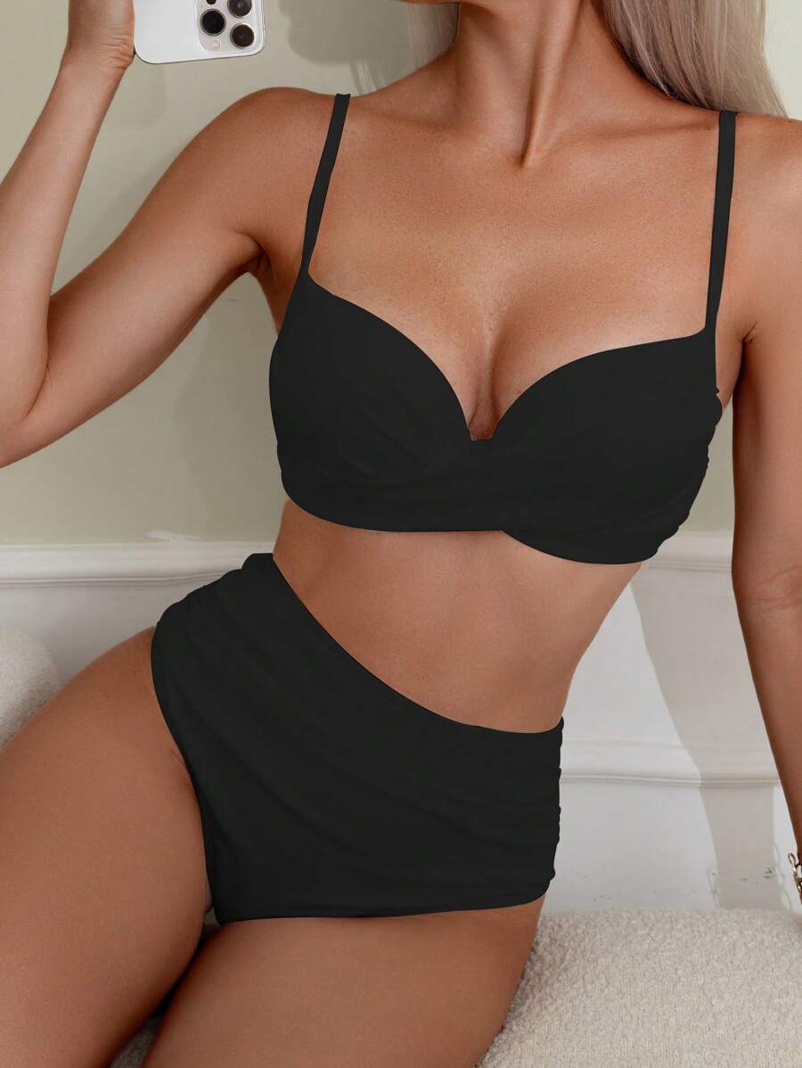 Biquíni Cintura Alta Glamour