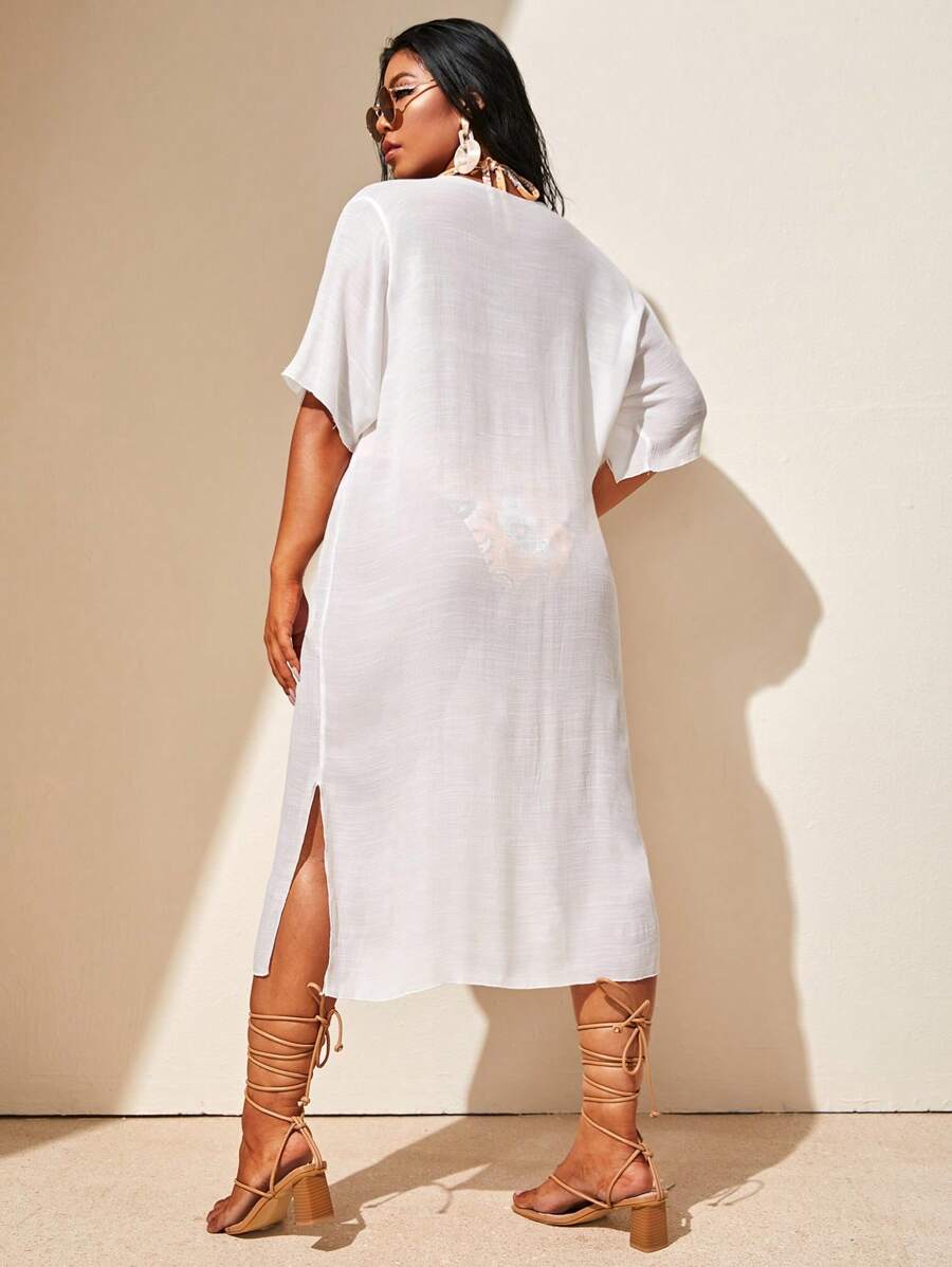 Saída de Praia Fúcsia Plus