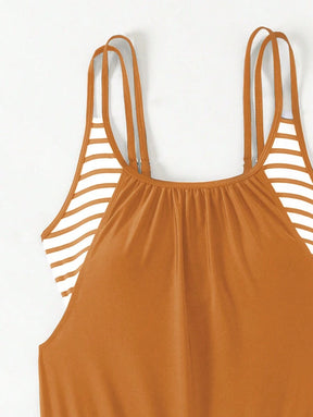 Conjunto Tankini Listrado com Short