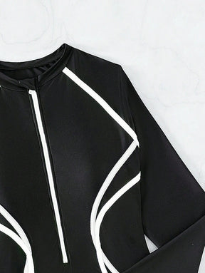 Maiô Manga Longa com Zíper