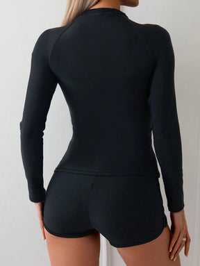 Conjunto Surfwear Preto Manga Longa