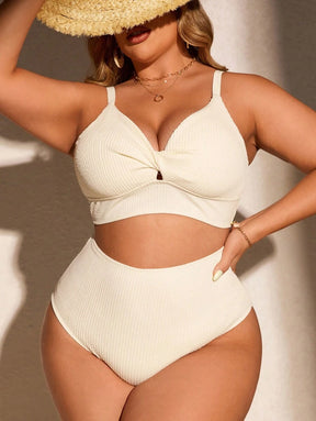 Biquíni Plus Size Top Torcido com Calcinha Alta