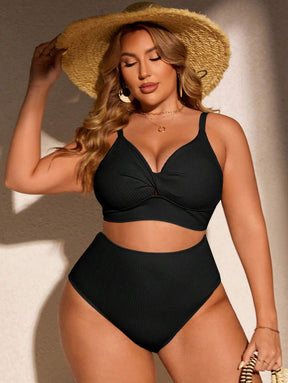Biquíni Plus Size Top Torcido com Calcinha Alta