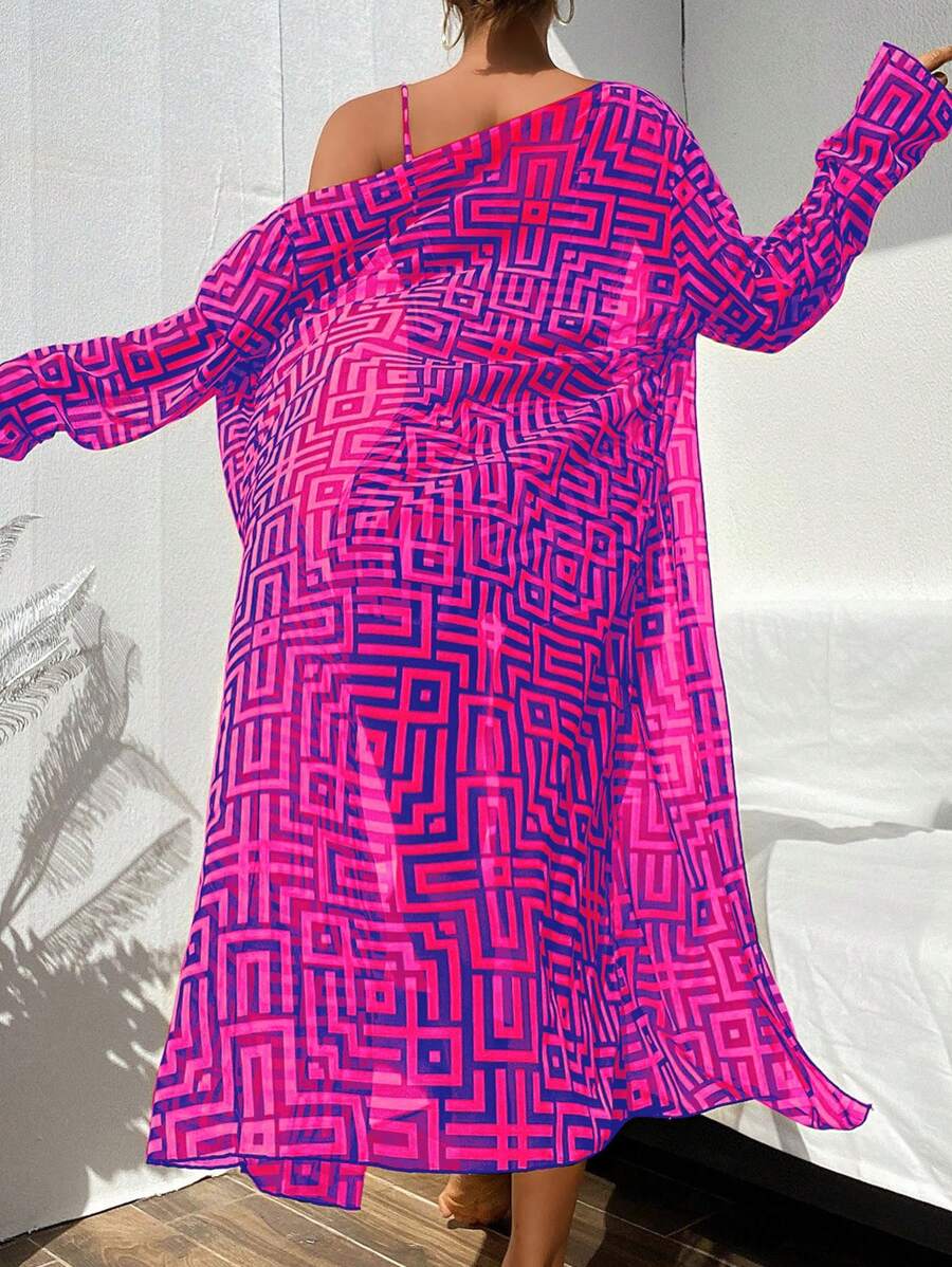 Conjunto Praia Estampado 3 Peças