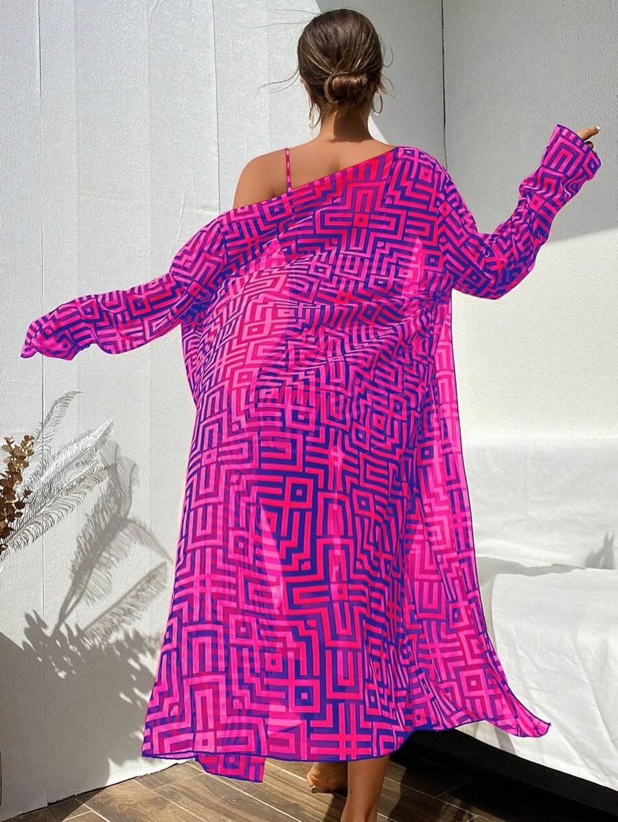 Conjunto Praia Estampado 3 Peças