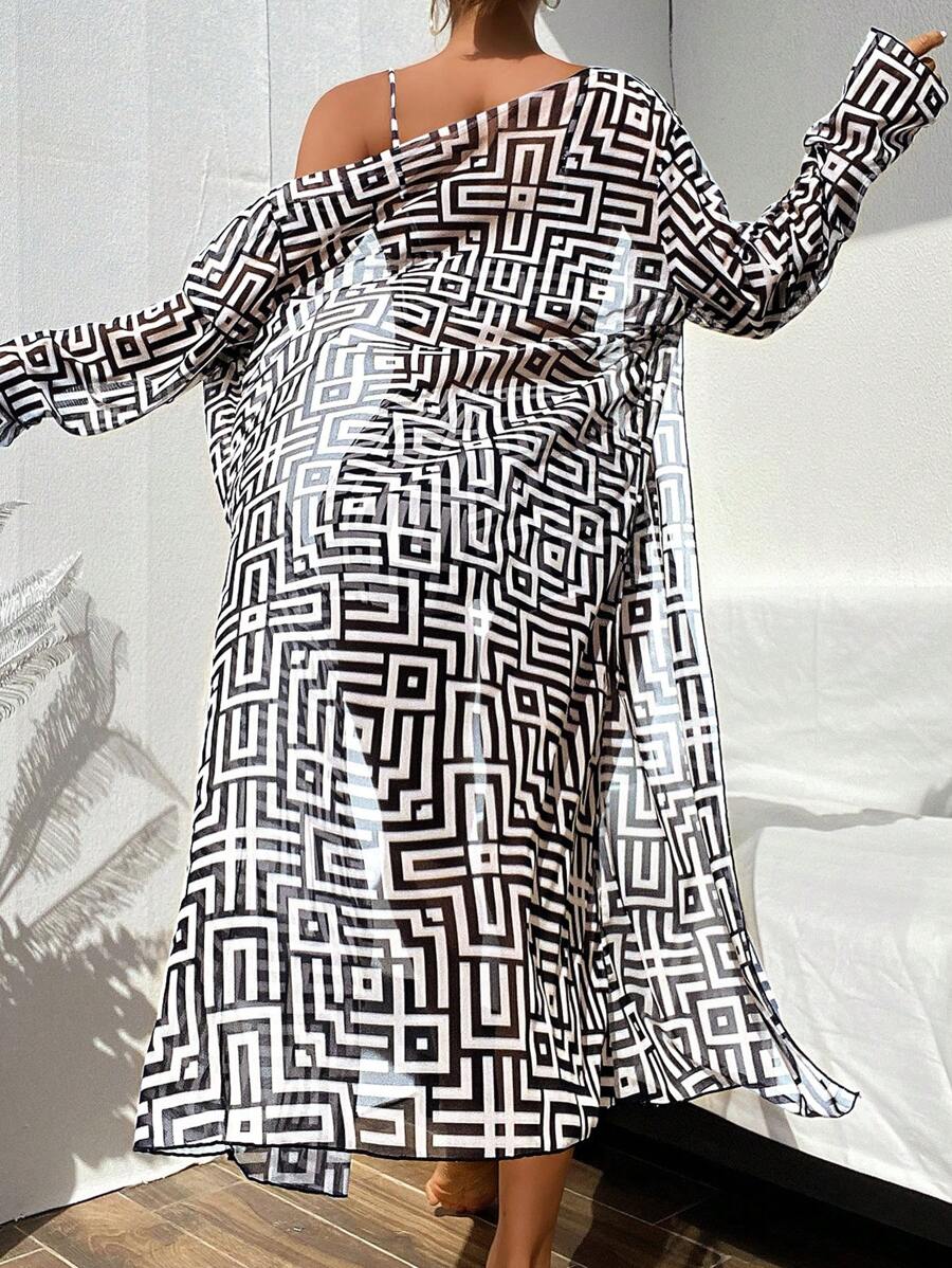 Conjunto Praia Estampado 3 Peças