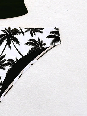 Tankini com Estampa de Palmeiras