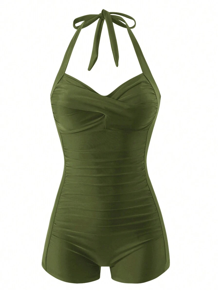 Maiô Retrô com Shortinho Modelador