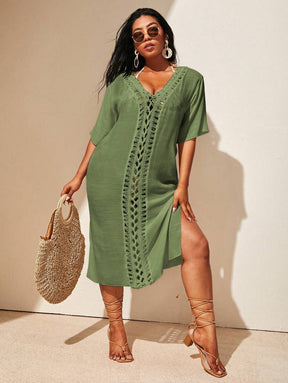 Saída de Praia Fúcsia Plus