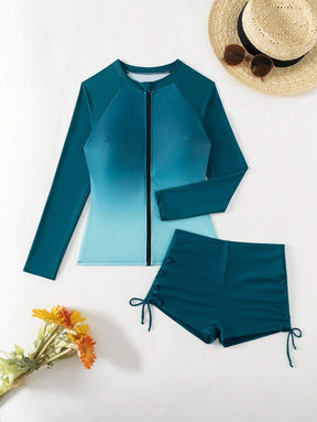 Conjunto Praia Manga Longa com Zíper