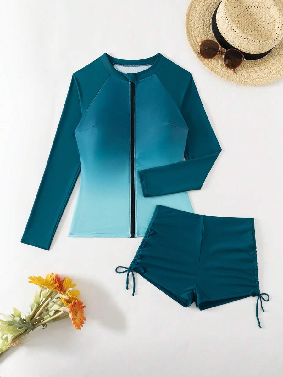 Conjunto Praia Manga Longa com Zíper