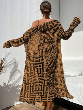 Conjunto Praia Estampado 3 Peças