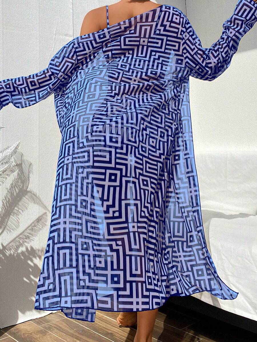 Conjunto Praia Estampado 3 Peças