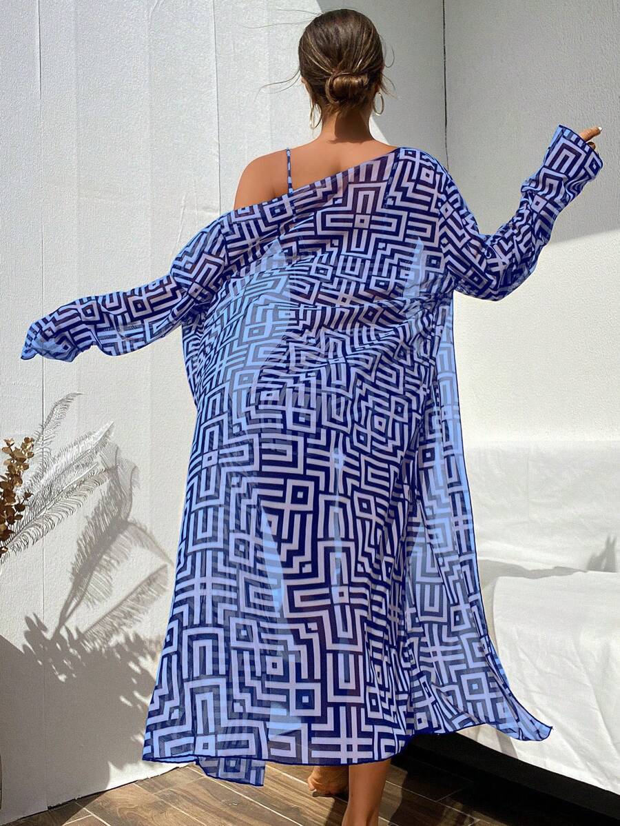 Conjunto Praia Estampado 3 Peças