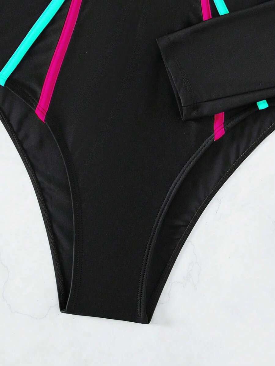 Maiô Manga Longa com Zíper