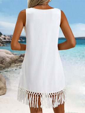 Saída de Praia com Franjas Boho