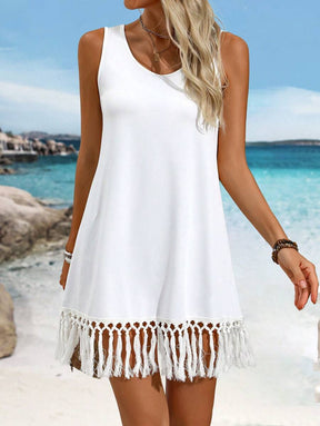 Saída de Praia com Franjas Boho