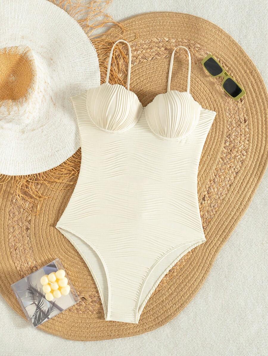 Maiô Estruturado com Detalhe Plissado