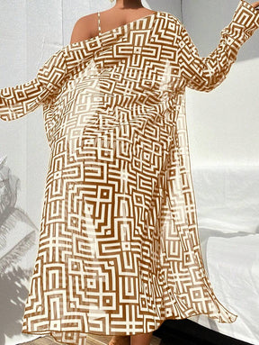 Conjunto Praia Estampado 3 Peças