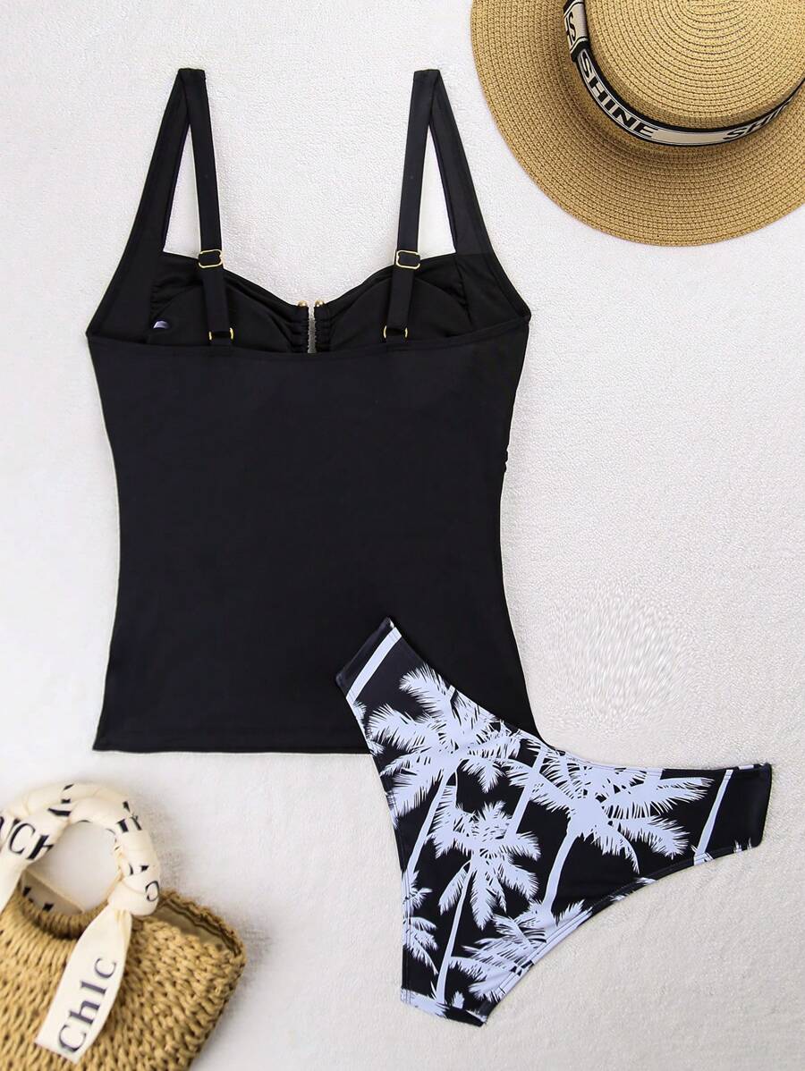 Conjunto Tankini Tropical Black