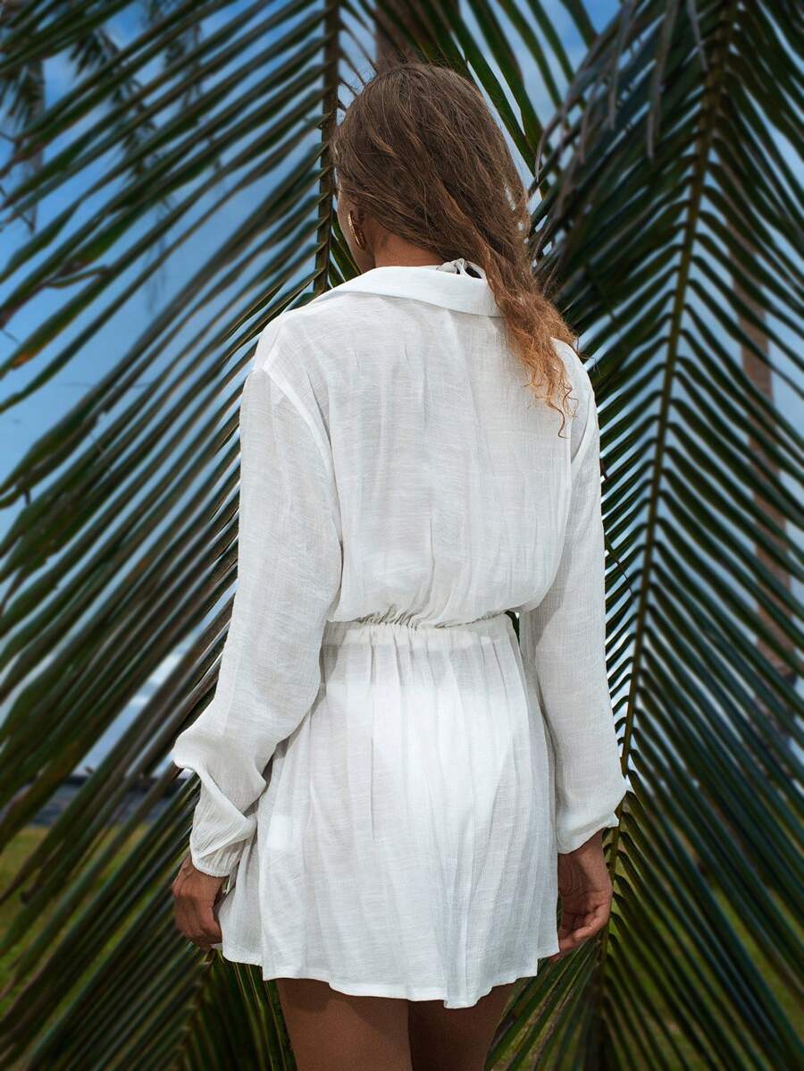 Saída de Praia Camisa Manga Longa