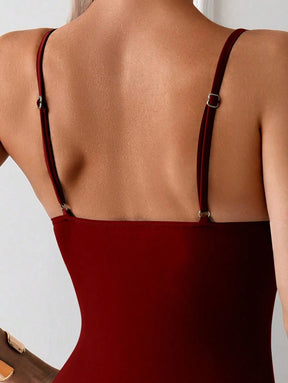 Maiô Preto Modelador com Alças Finas