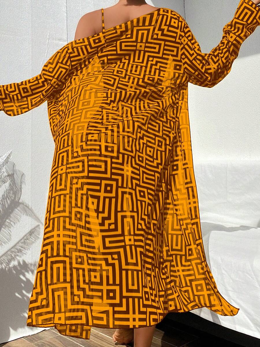 Conjunto Praia Estampado 3 Peças