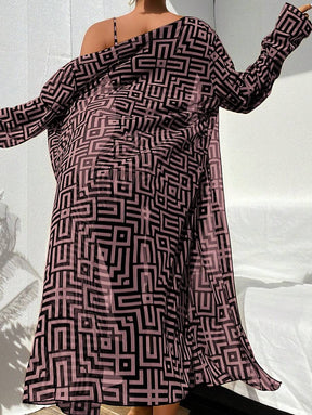 Conjunto Praia Estampado 3 Peças