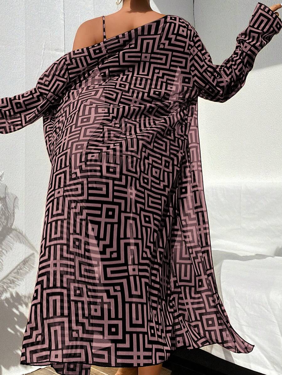 Conjunto Praia Estampado 3 Peças