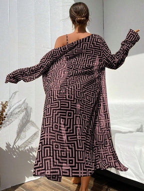 Conjunto Praia Estampado 3 Peças