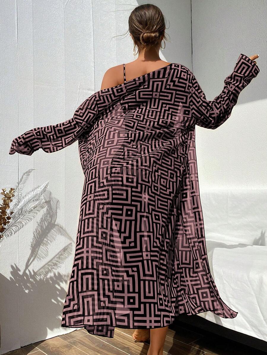 Conjunto Praia Estampado 3 Peças