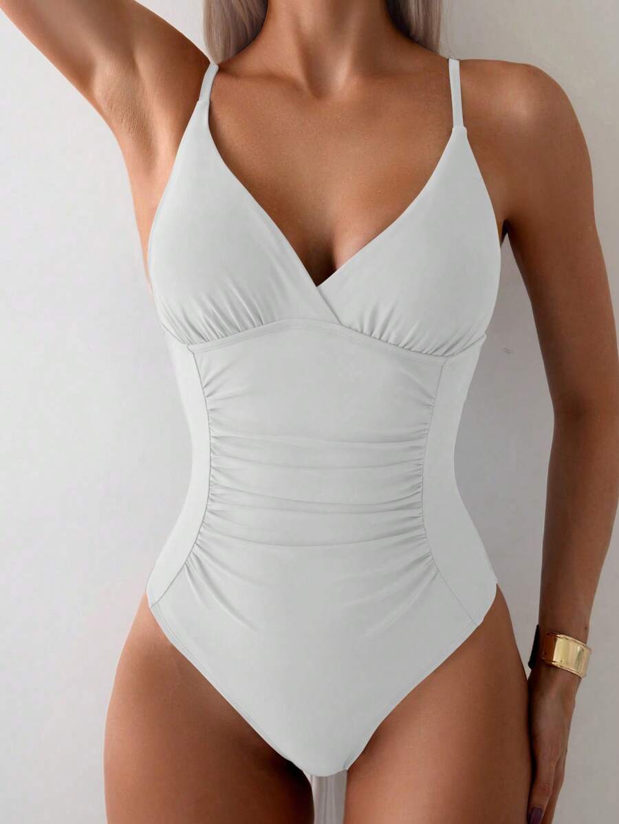 Maiô Preto Modelador com Alças Finas