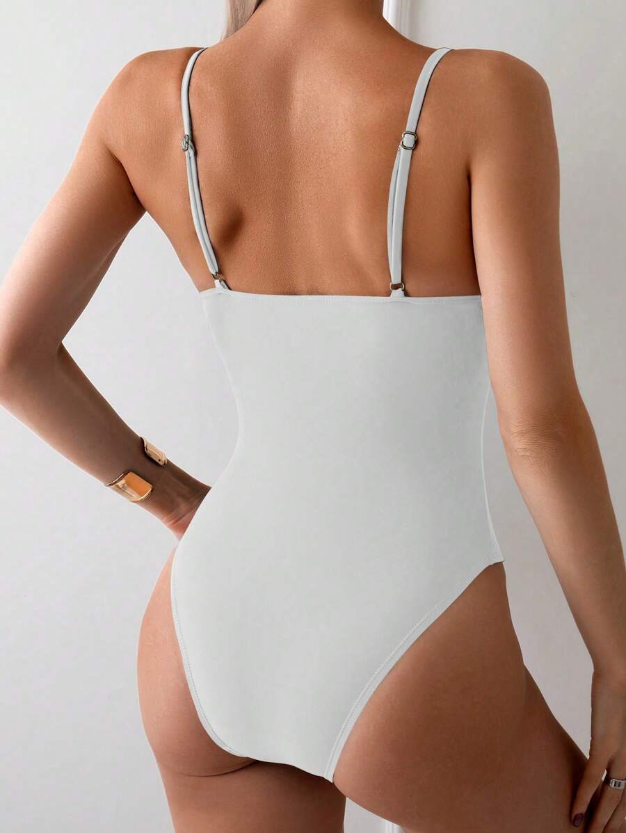 Maiô Preto Modelador com Alças Finas